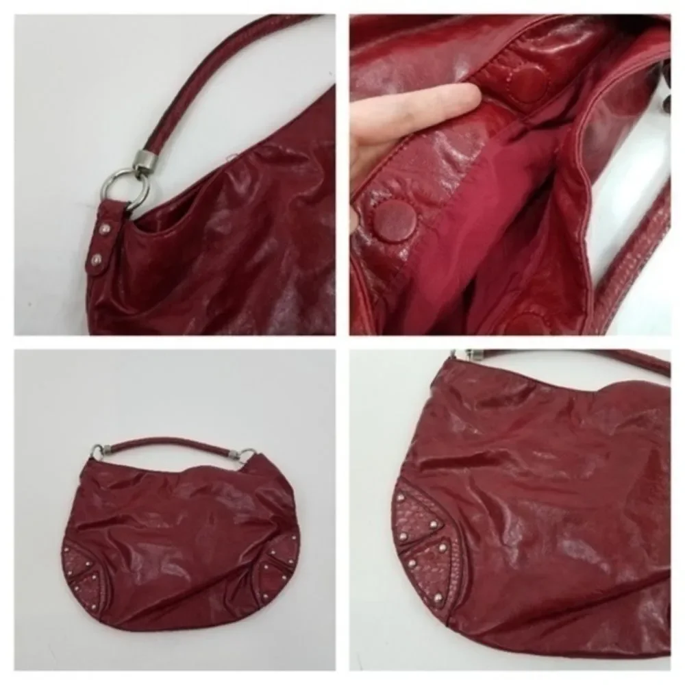 ~ The Limited Purse Hobo Shoulder‎ Bag Red Snake Pr